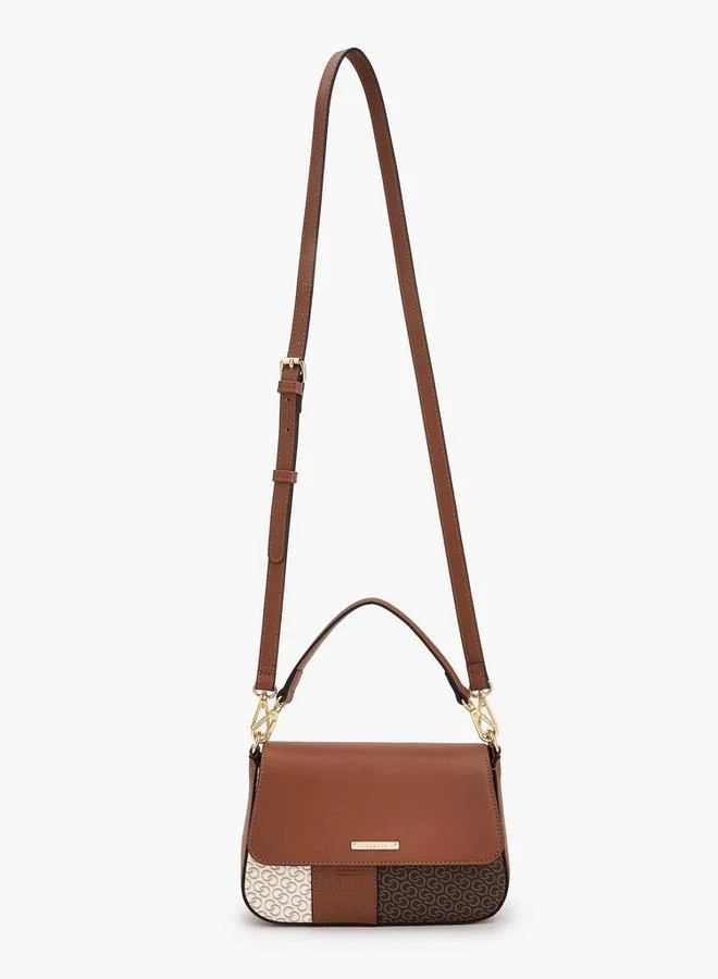 Celeste Monogram Print Crossbody Bag with Handle